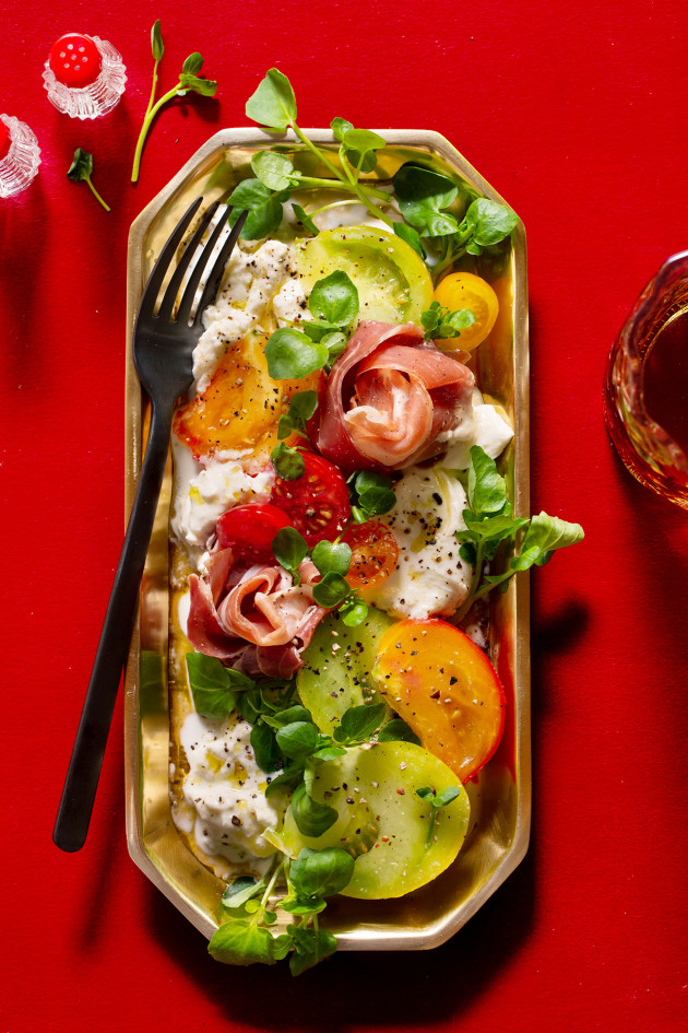 Tomato and Burrata Salad -- Bakers Royale